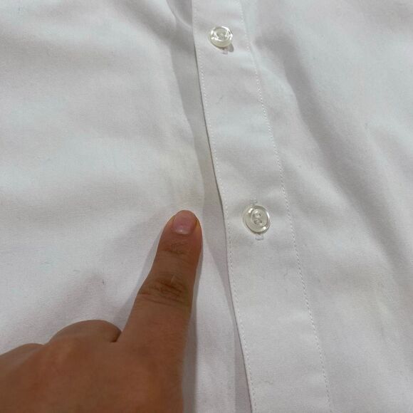 Marquis Signature Slim Fit Dress Shirt 15/15.5 32-33 – White Button Down Men’s L - Picture 7 of 10